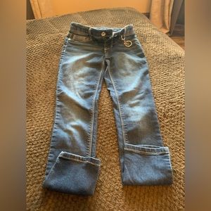 Knit denim pants girls size 7/8